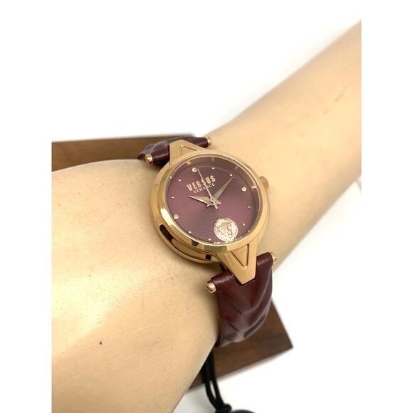 Versus by Versace Women's Watch VSPVN0520 Forlanini Rose Gold Burgundy Leather - Picture 6 of 14